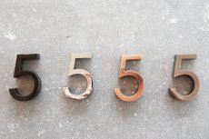 brievenbus cijfers bronskleurig